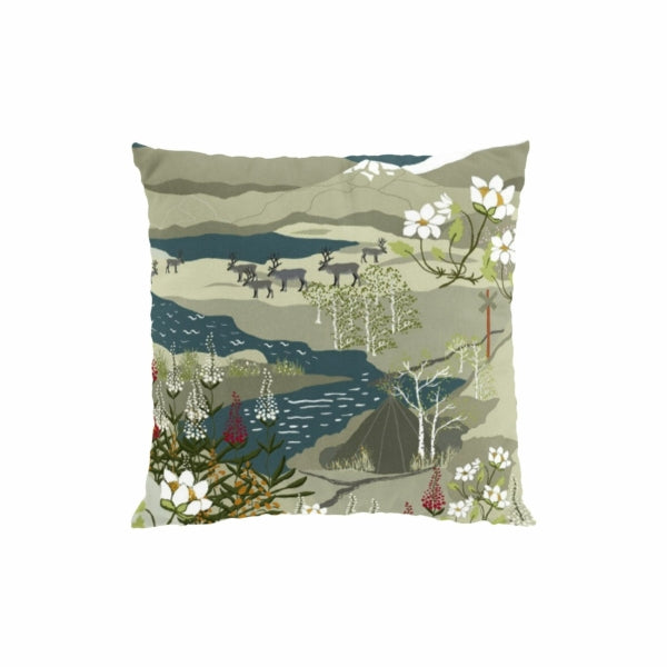 Cushion cover mountain hiking turquoise