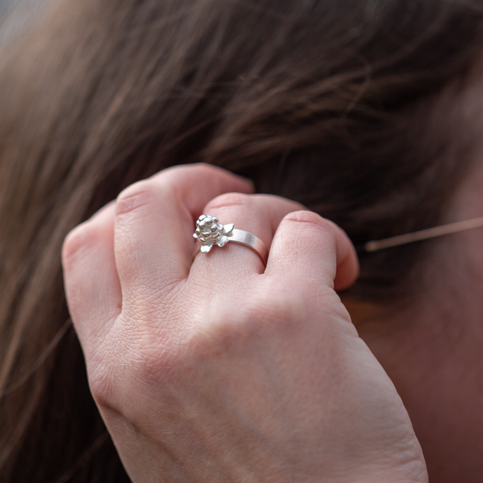 Hjortron silverring