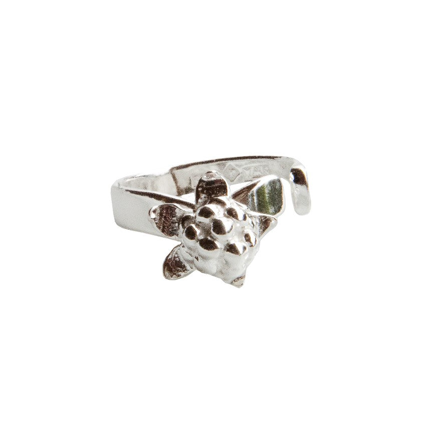 hjortron ring I silver som är justerbart