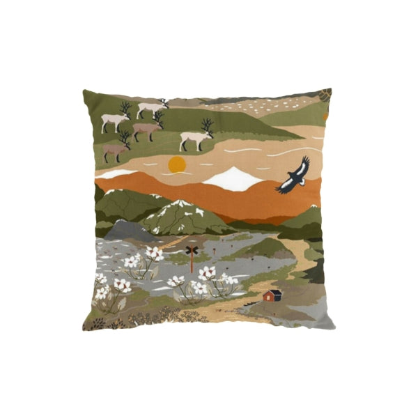 Cushion cover mountain hiking green/beige