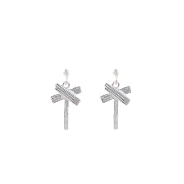 Earring mountain cross