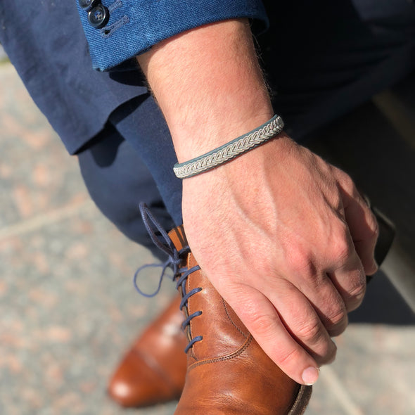 Snygga herrarmband stiliga armband i läder Arctic Collection